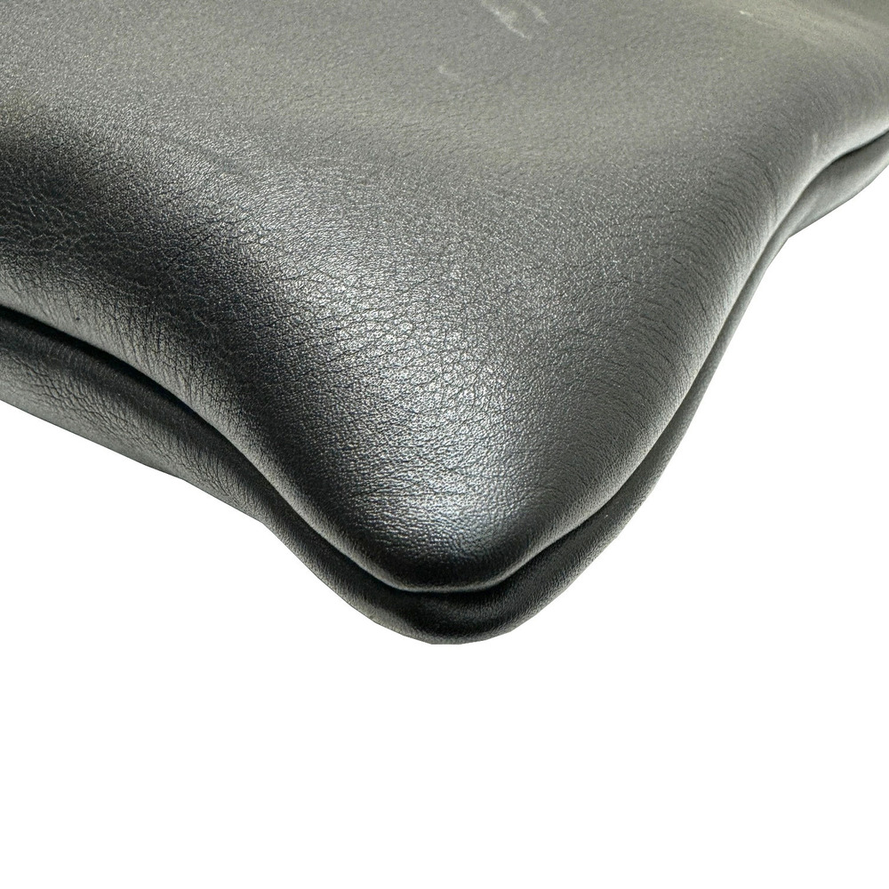Loewe Tote Fork Set Black Leather Tableware Bag Spoon